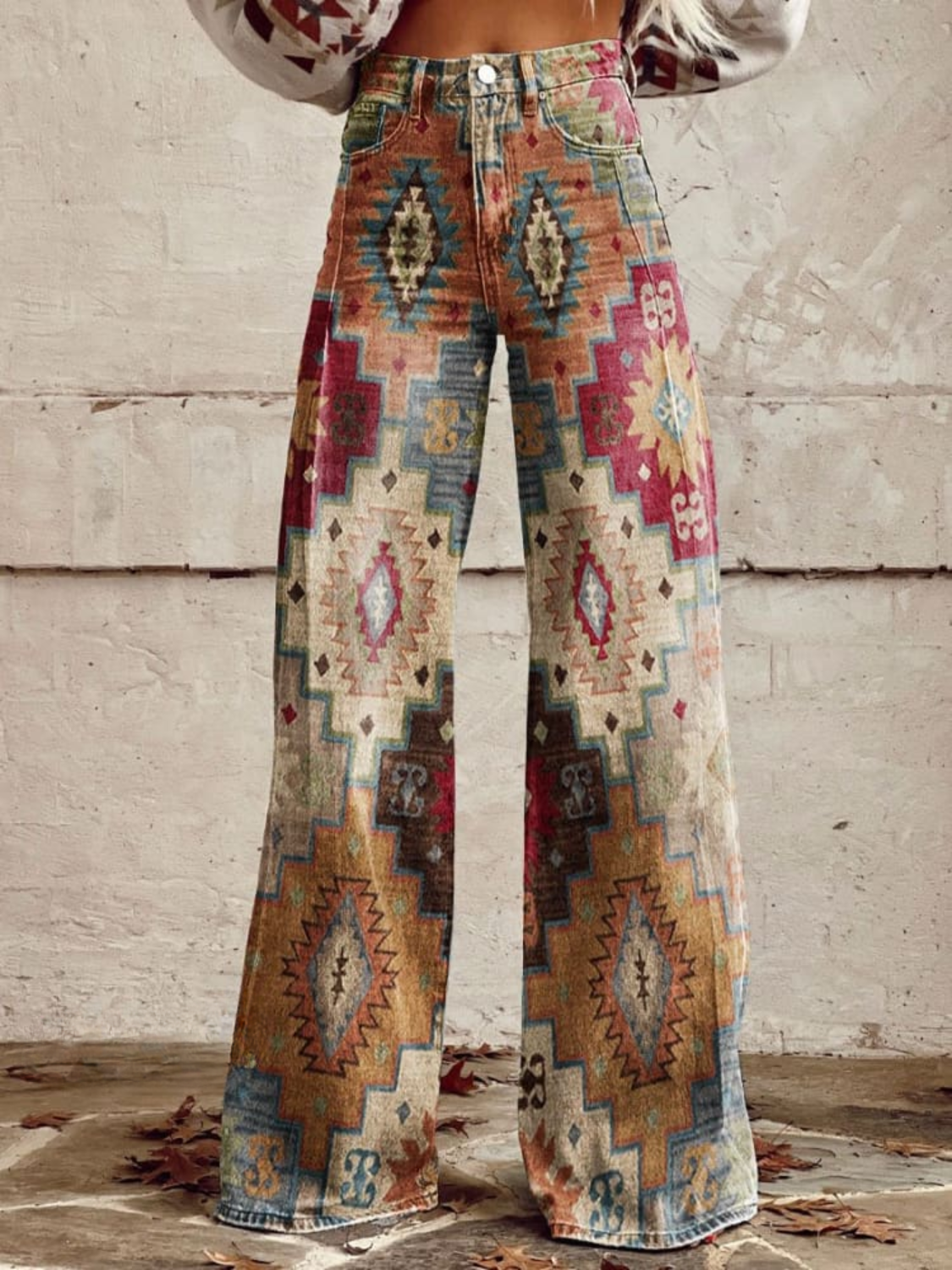 Charlotte – Pantalon Évasé Ultra Doux Vintage