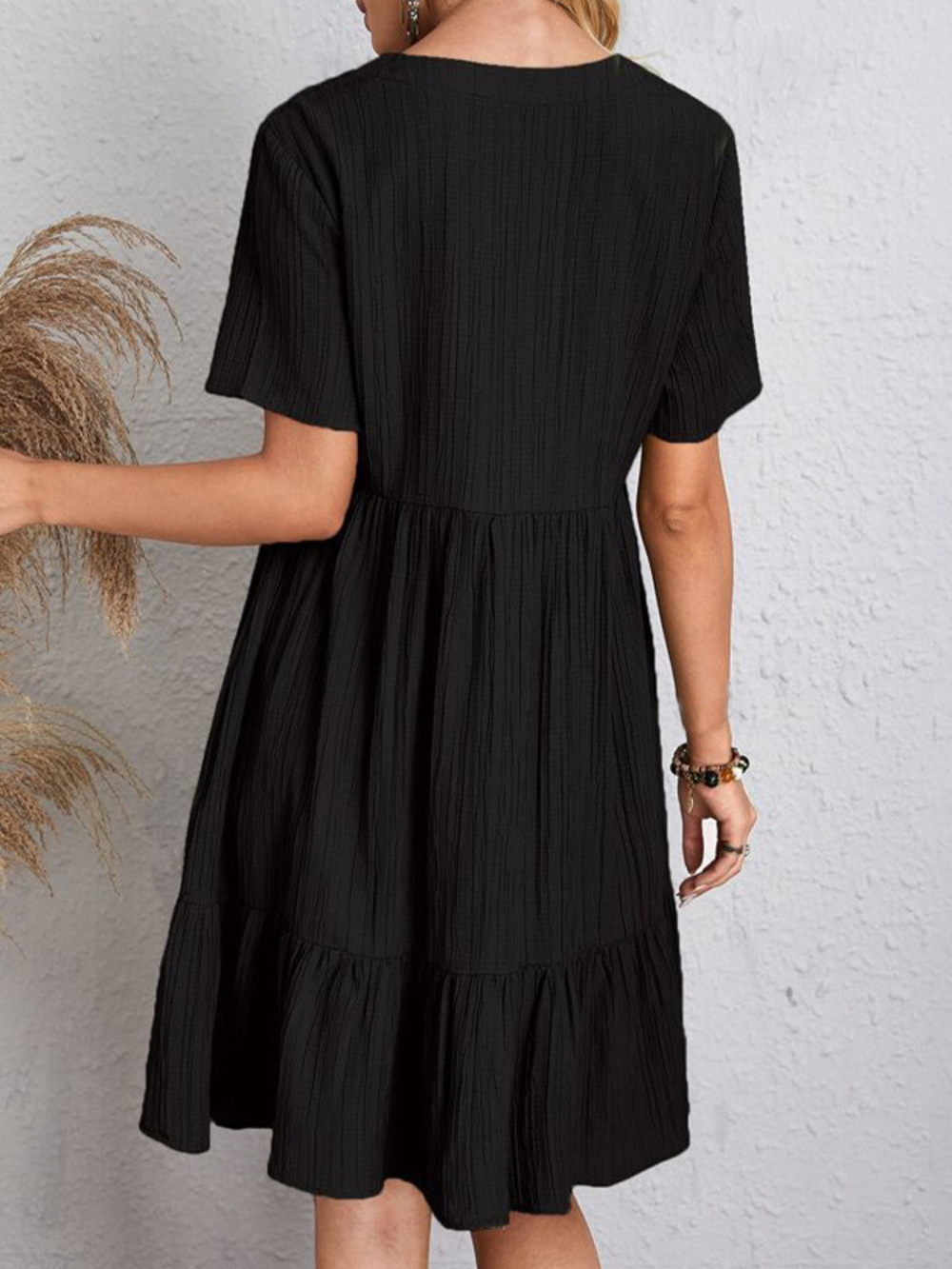 Avery – Robe Décontractée Confortable – Noir