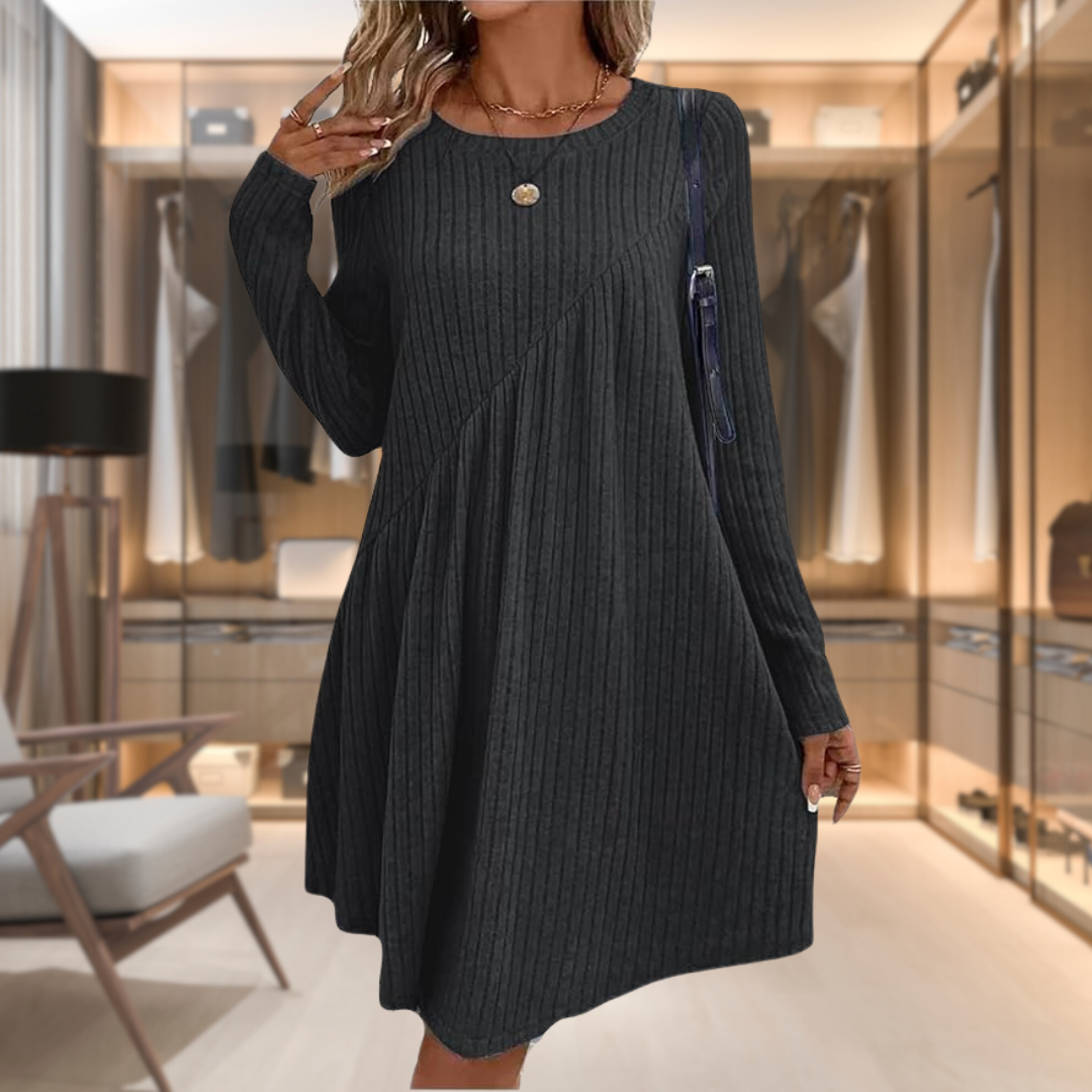 Scarlett – Robe Douce et Confortable - Beige