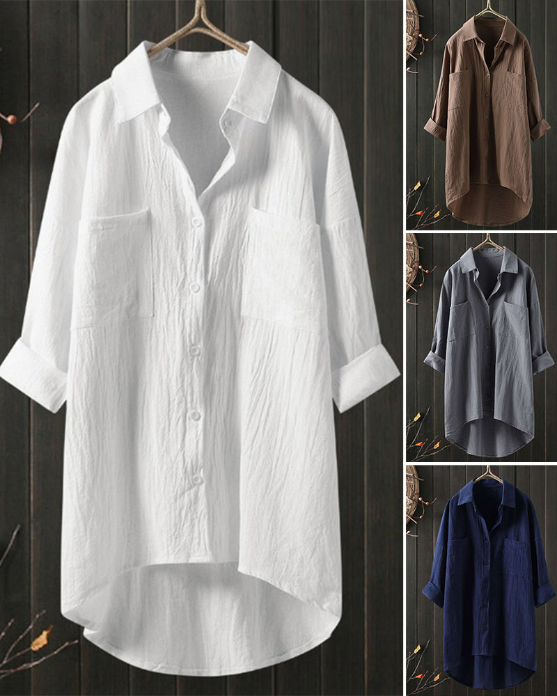 Olivia - Blouse Ample et Confortable Uni