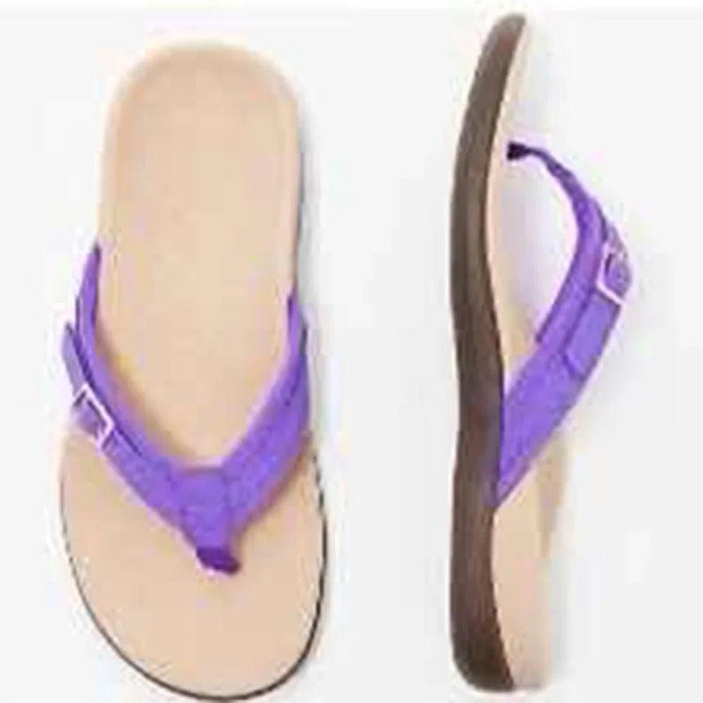 Ellie – Tongs d'Été Confortables - Bleu