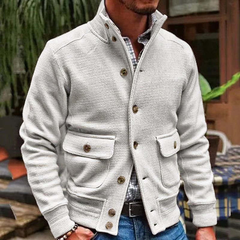 Julian – Gilet Vintage à Col Montant
