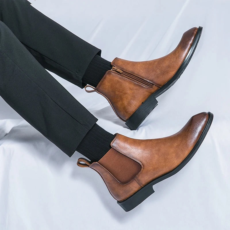 Nathan – Chaussures Confortables à Fermeture Zippée