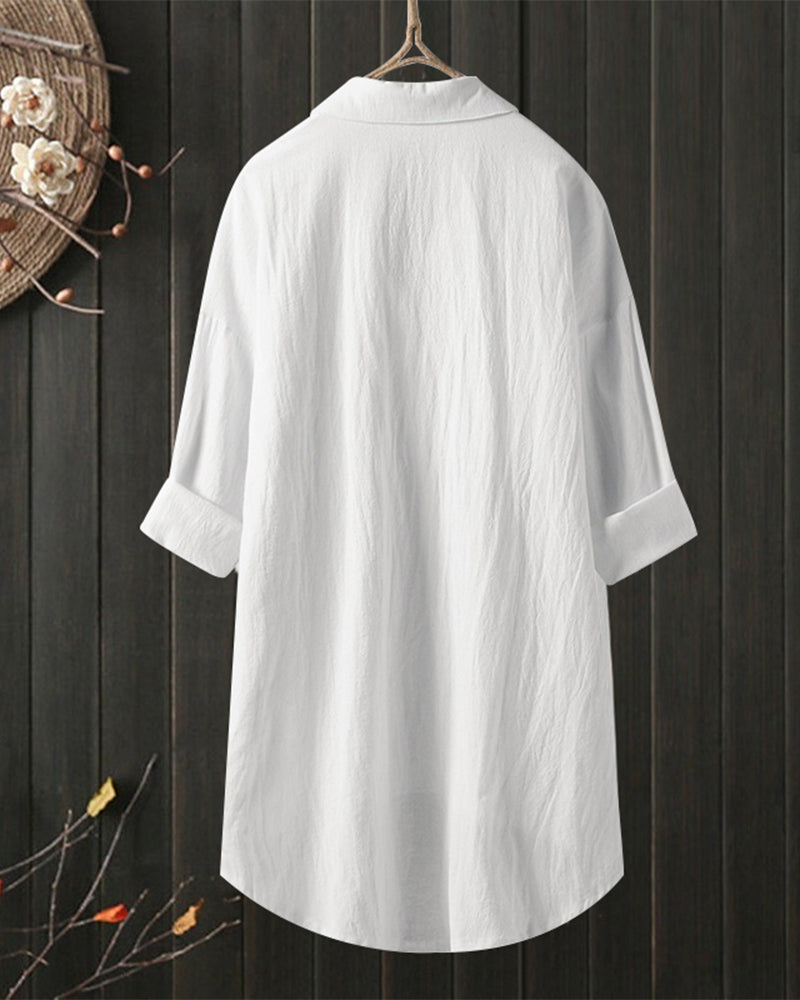 Olivia - Blouse Ample et Confortable Uni