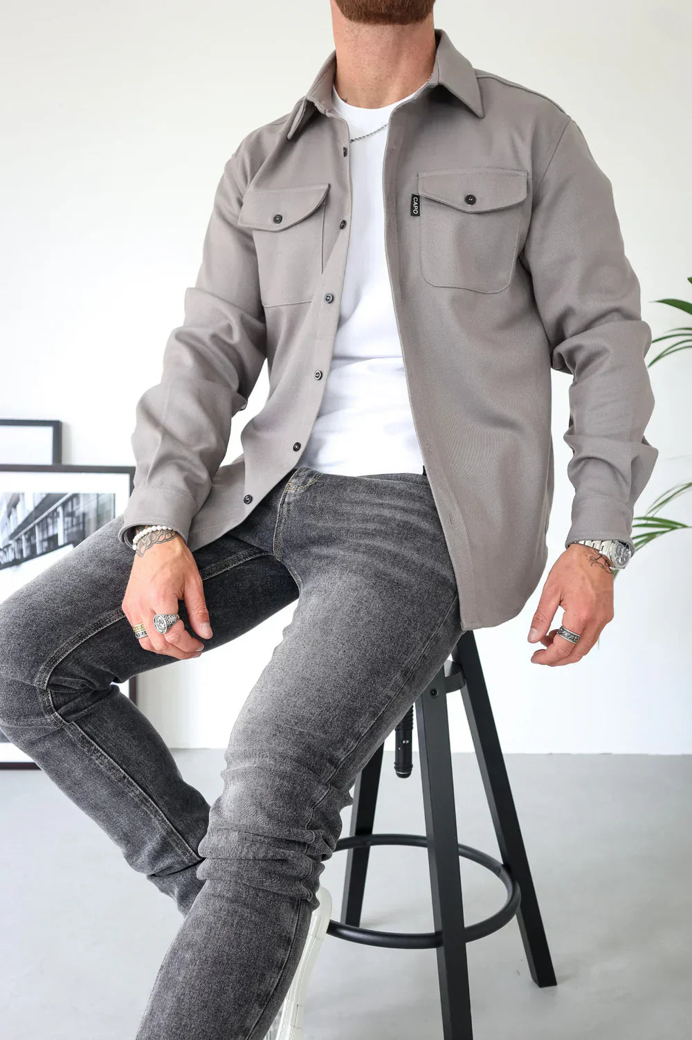 Nathan – Chemise Décontractée Haut de Gamme – Noir