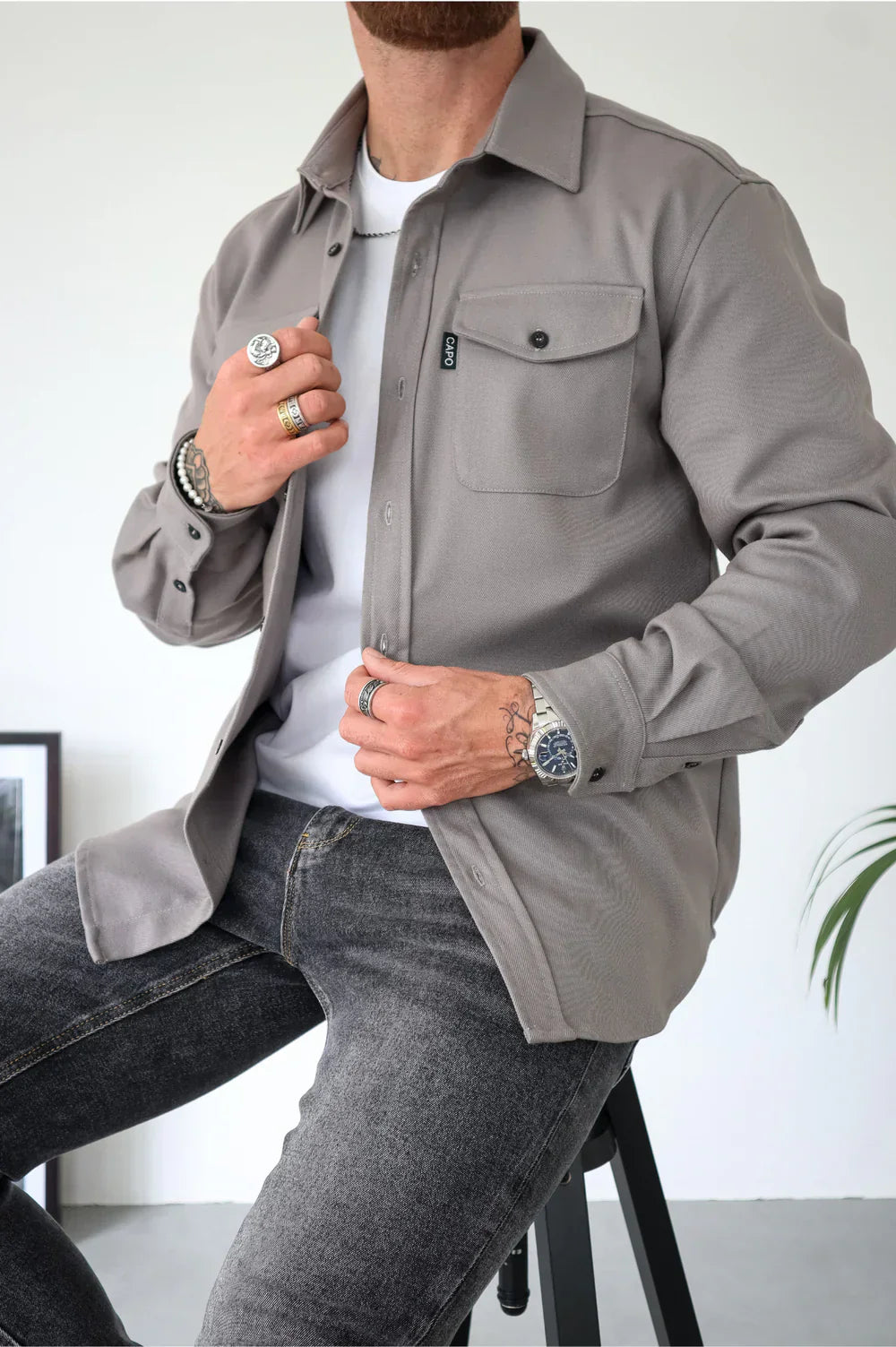 Nathan – Chemise Décontractée Haut de Gamme – Noir