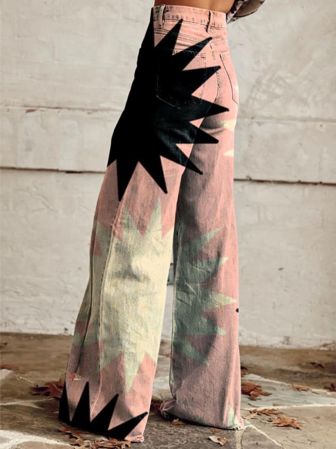 Sienna - Pantalon Large Éclat Rose