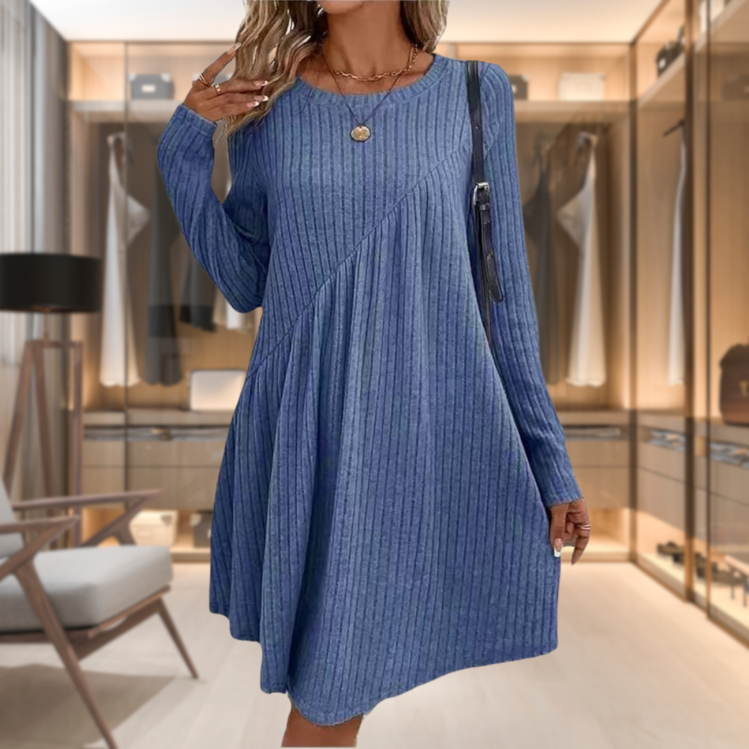 Scarlett – Robe Douce et Confortable - Beige