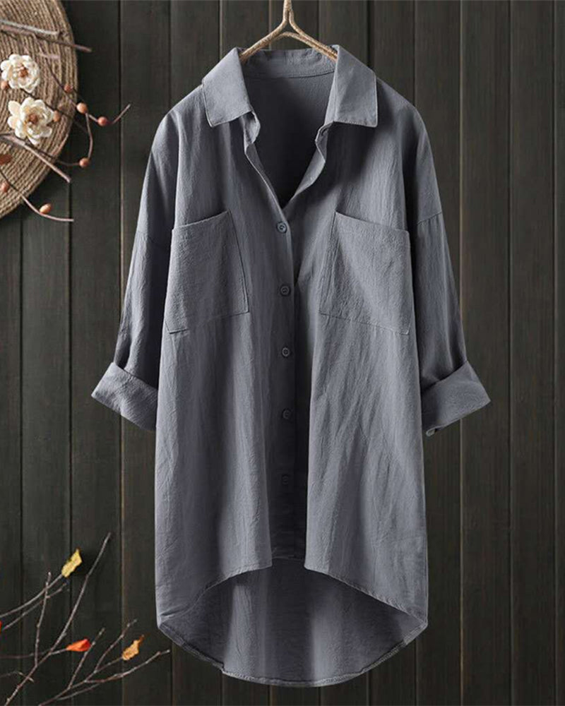 Olivia - Blouse Ample et Confortable Uni