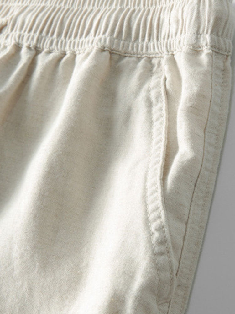 William – Ensemble Décontracté à Manches Courtes – Beige