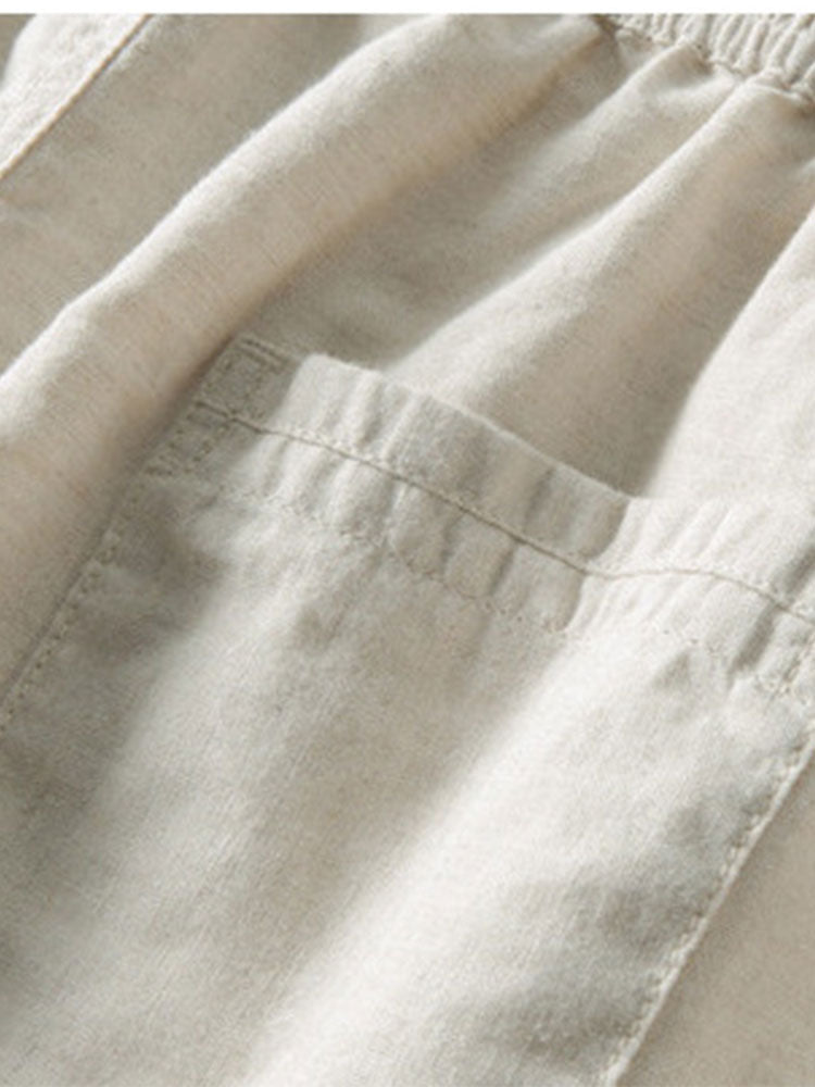 William – Ensemble Décontracté à Manches Courtes – Beige