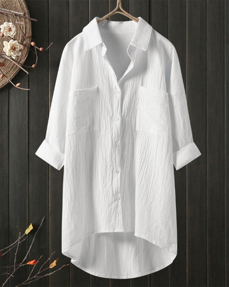 Olivia - Blouse Ample et Confortable Uni