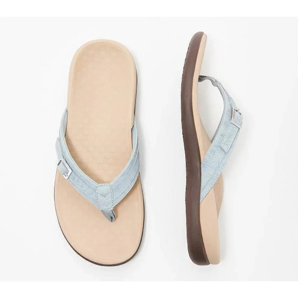 Ellie – Tongs d'Été Confortables - Bleu