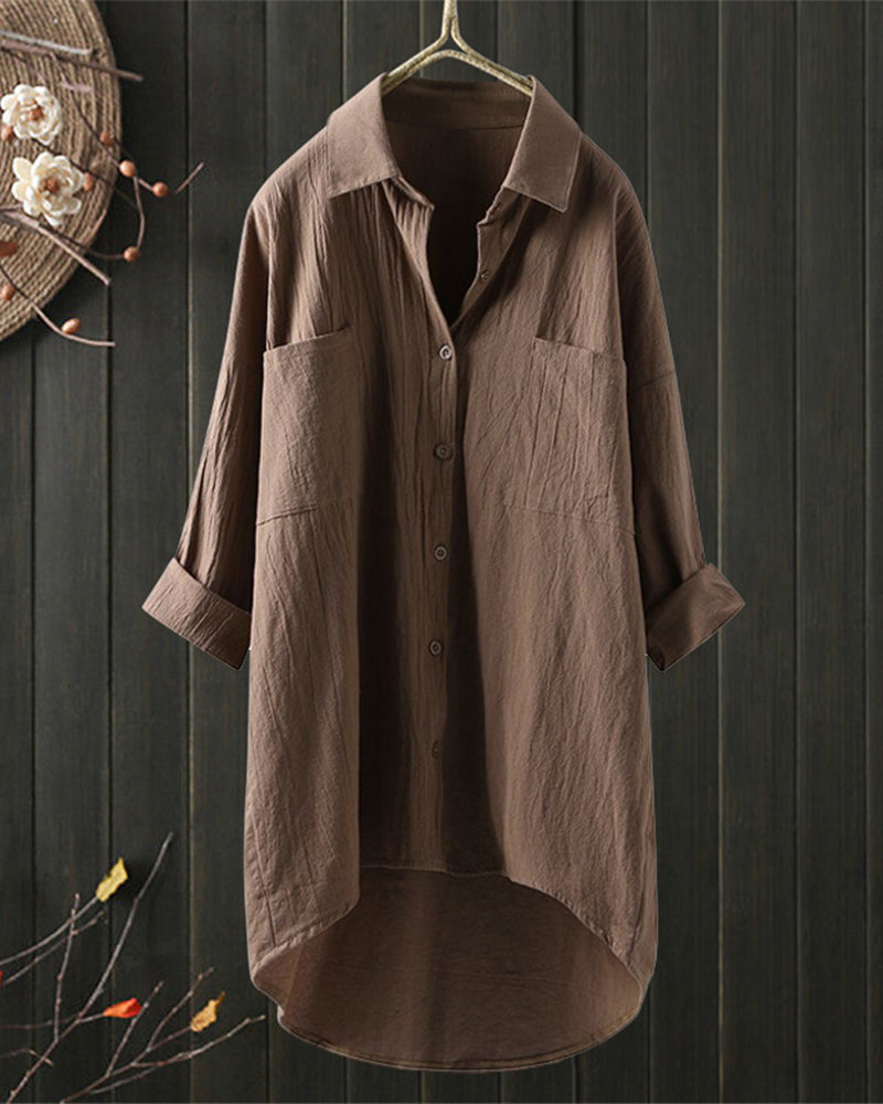Olivia - Blouse Ample et Confortable Uni