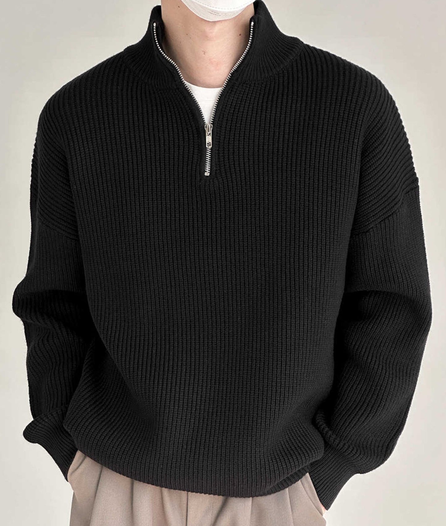 Lucas – Pull Zippé Premium pour Homme