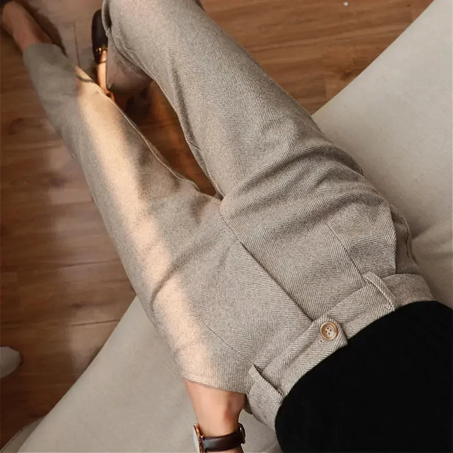 Sebastian – Pantalon Élégant – Coupe Confortable – Khaki
