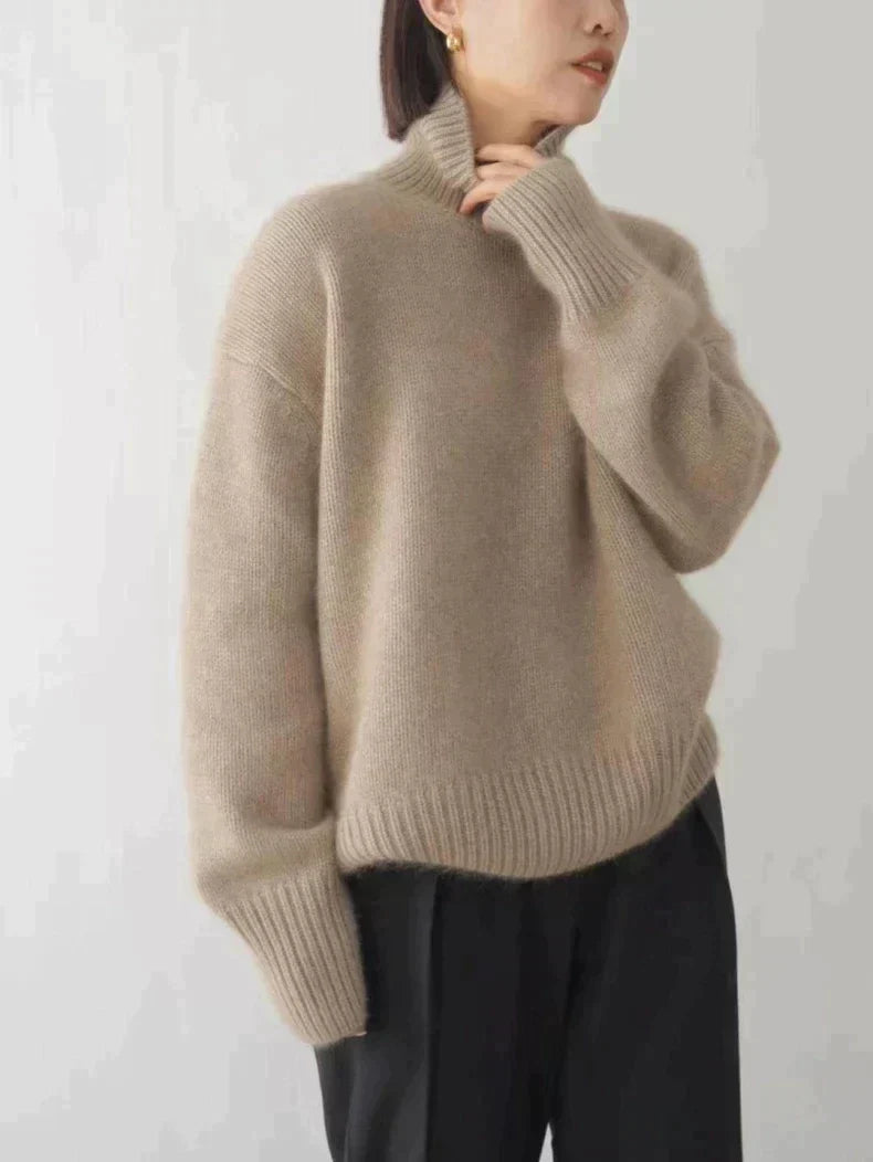 Ruby - Pull Col Roulé Doux et Élégant