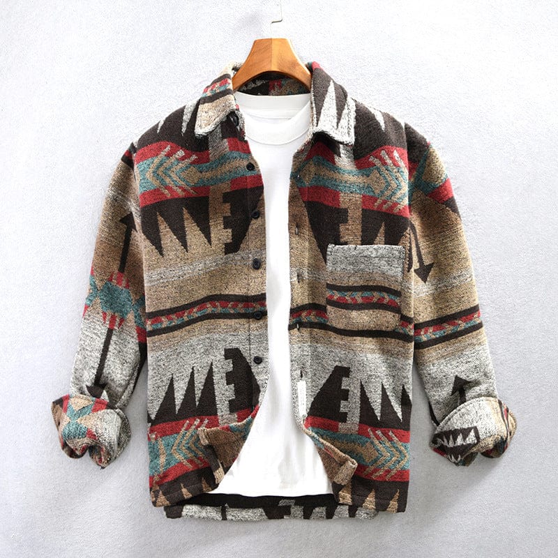 Henry – Chemise Style Western – Esprit Vintage – Marron