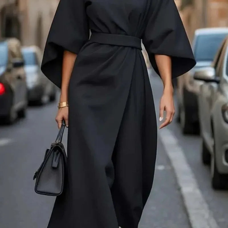 Isabella - Robe Décontractée Col Rond Confortable
