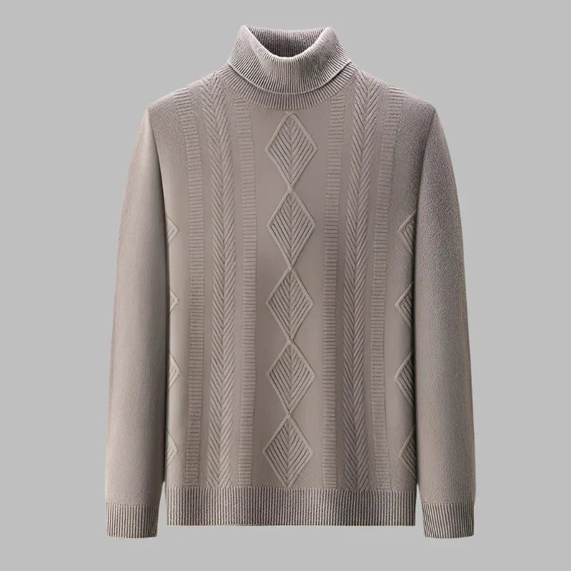 Ethan – Pull Col Roulé Confortable en Laine Pure