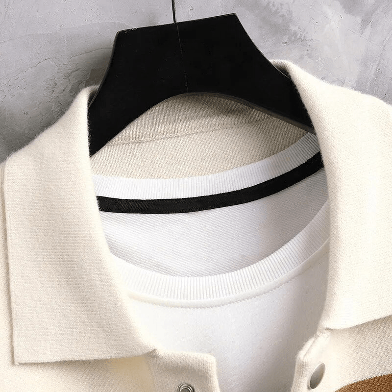 Nathan – Cardigan Rayé Confortable
