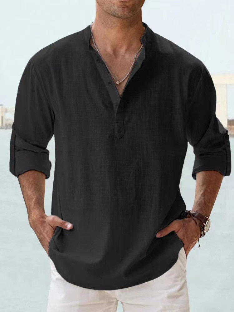 Grayson – Chemise Élégante en Coton Frais