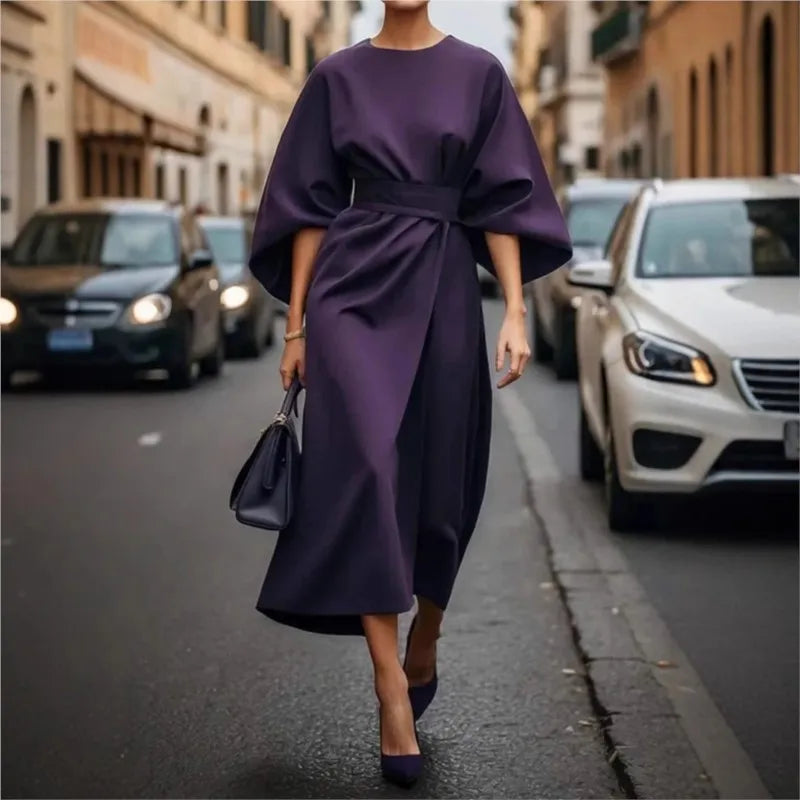 Isabella - Robe Décontractée Col Rond Confortable