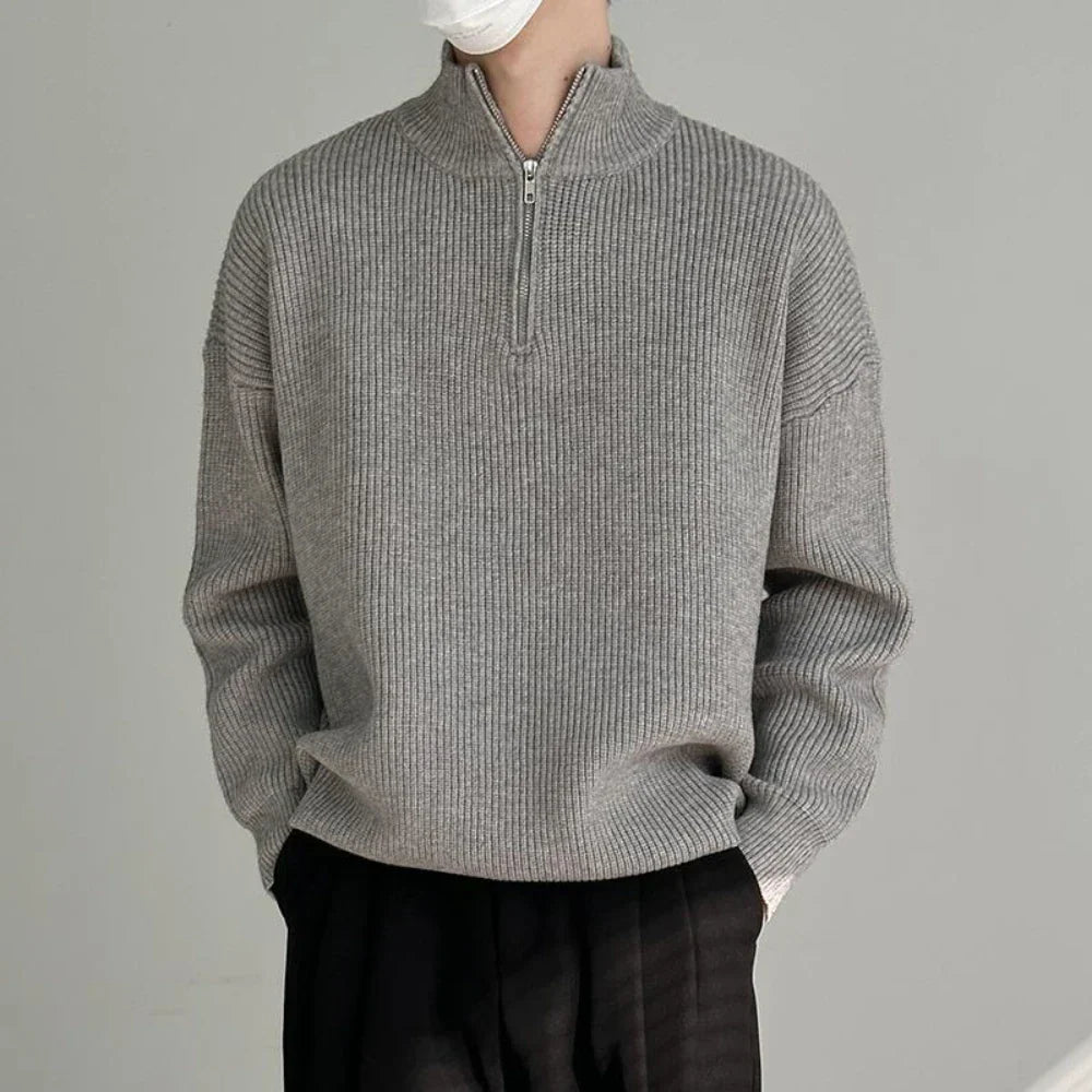 Lucas – Pull Zippé Premium pour Homme