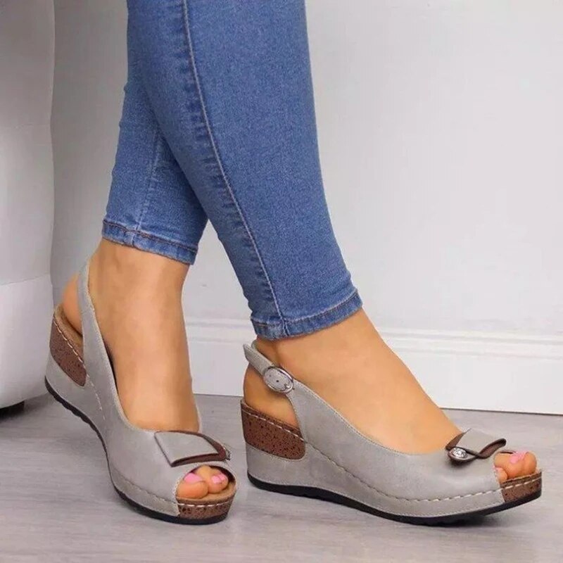 Ellie – Sandales Confortables Orthopédiques à Maintien Supérieur - Khaki