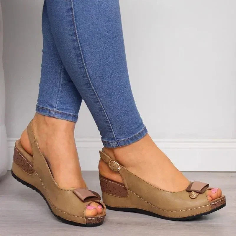 Ellie – Sandales Confortables Orthopédiques à Maintien Supérieur - Khaki