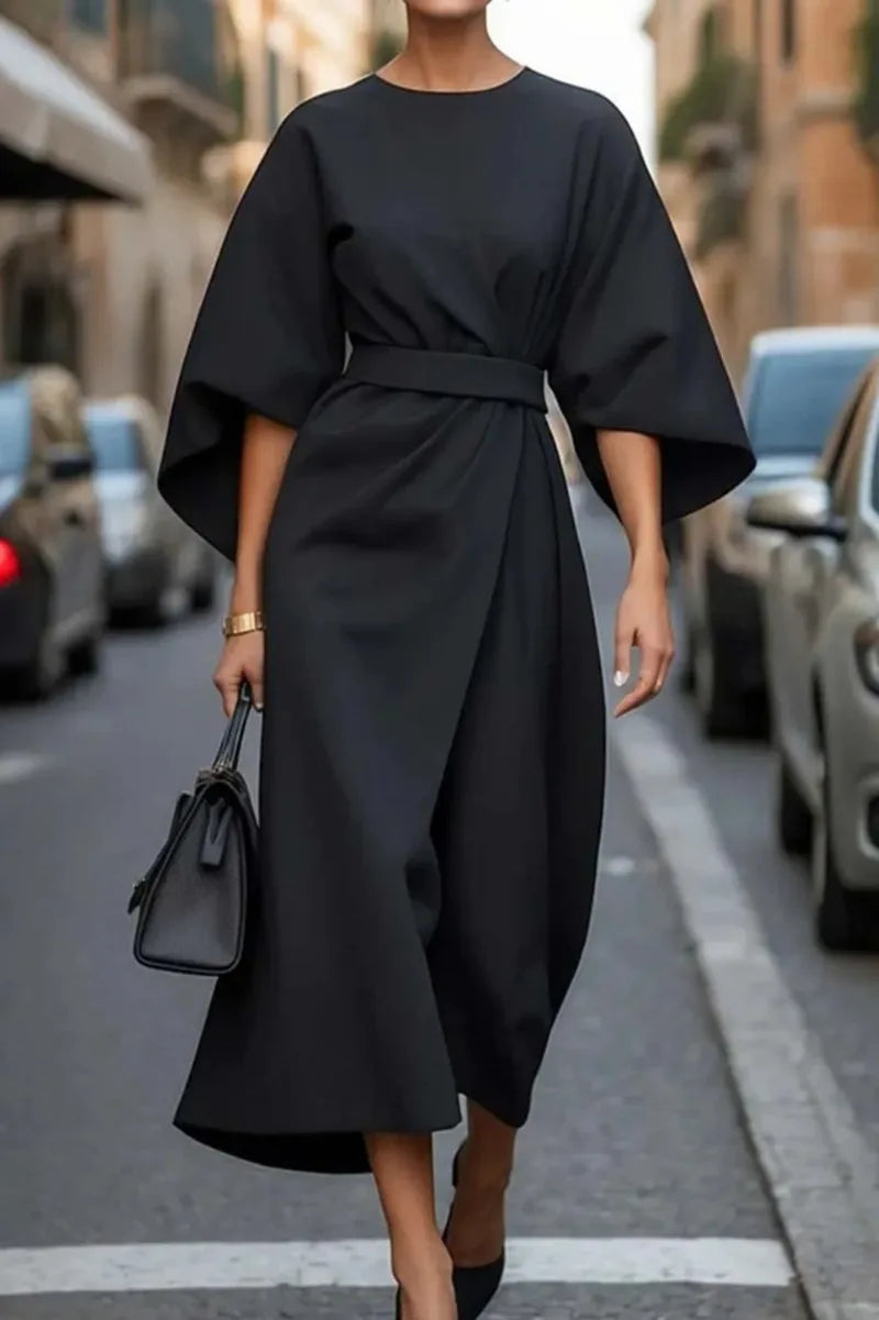 Isabella - Robe Décontractée Col Rond Confortable