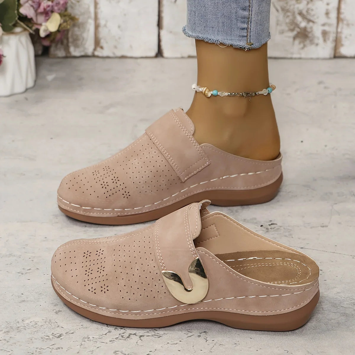 Mia - Sandales Chic à Semelle Compensée