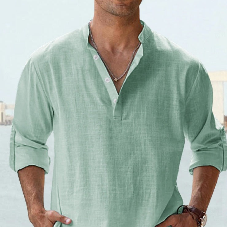 Grayson – Chemise Élégante en Coton Frais