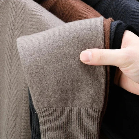 Ethan – Pull Col Roulé Confortable en Laine Pure