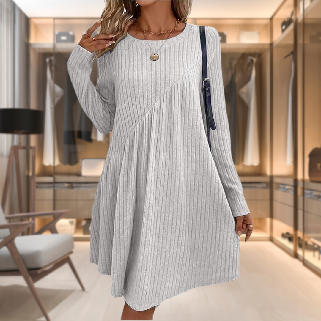 Scarlett – Robe Douce et Confortable - Beige