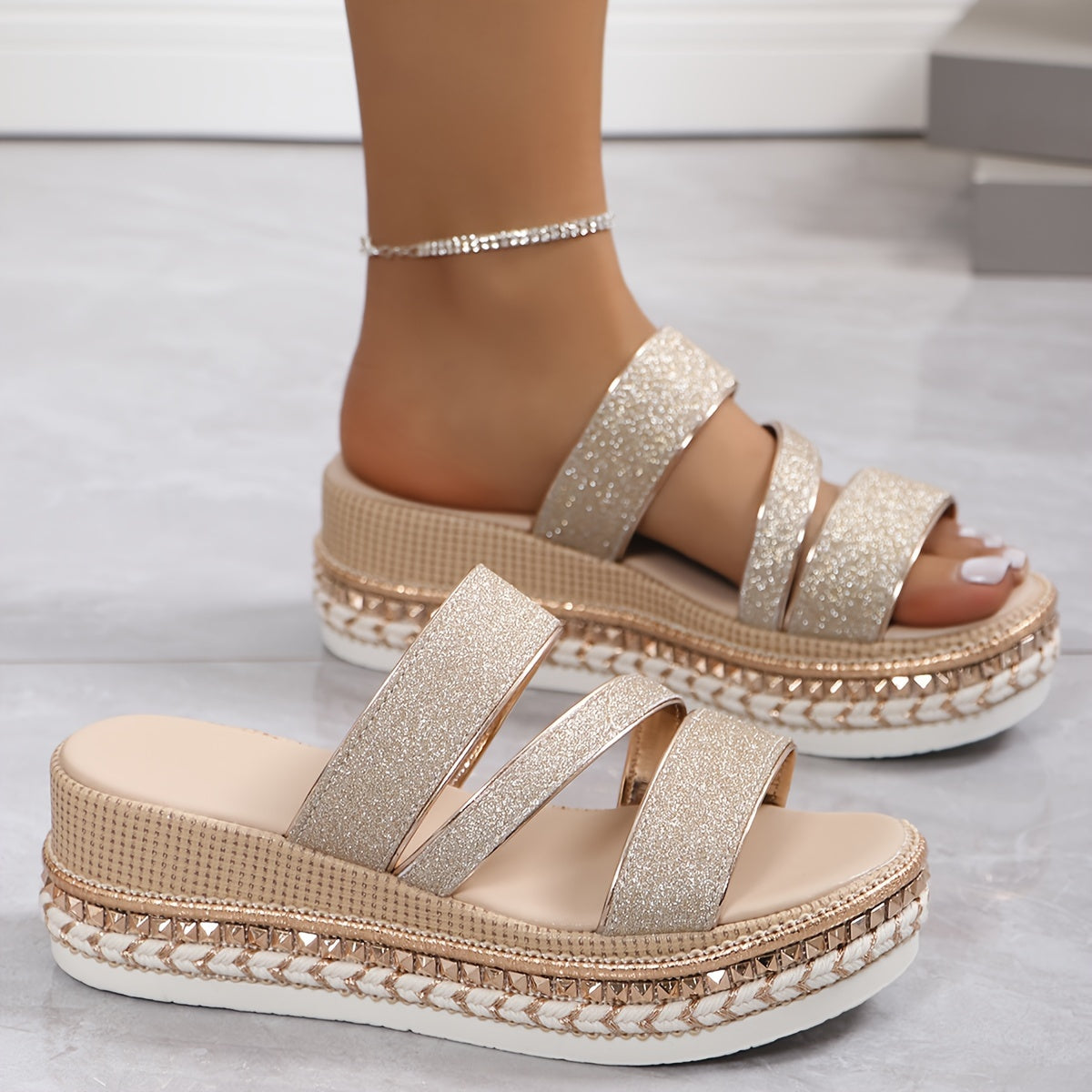 Layla – Sandales Printanières Confortables - Beige