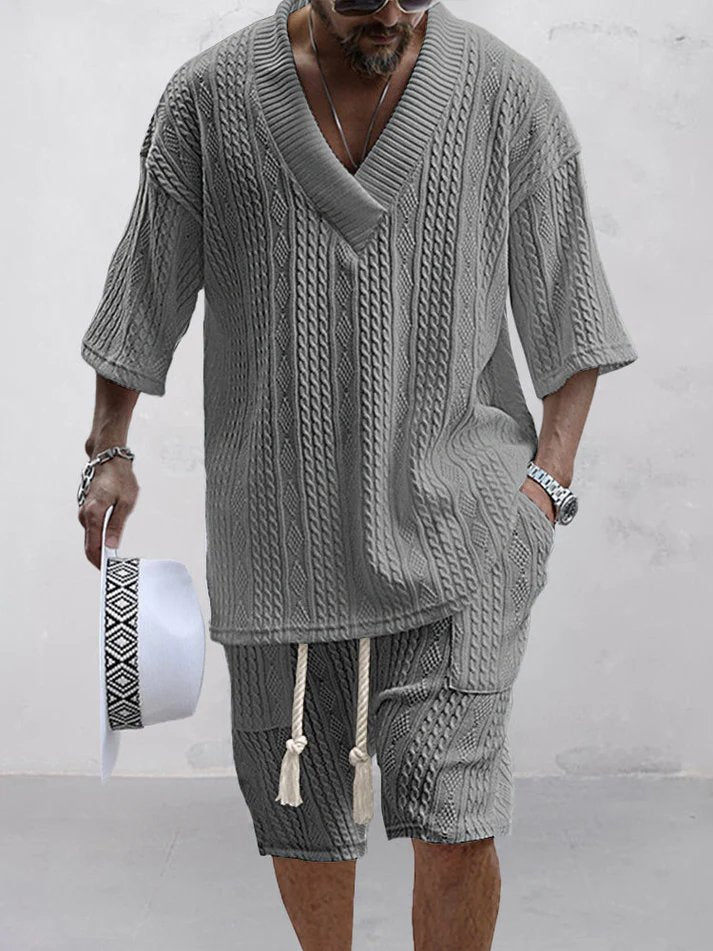 Isaac – Ensemble Décontracté Confortable – Gris