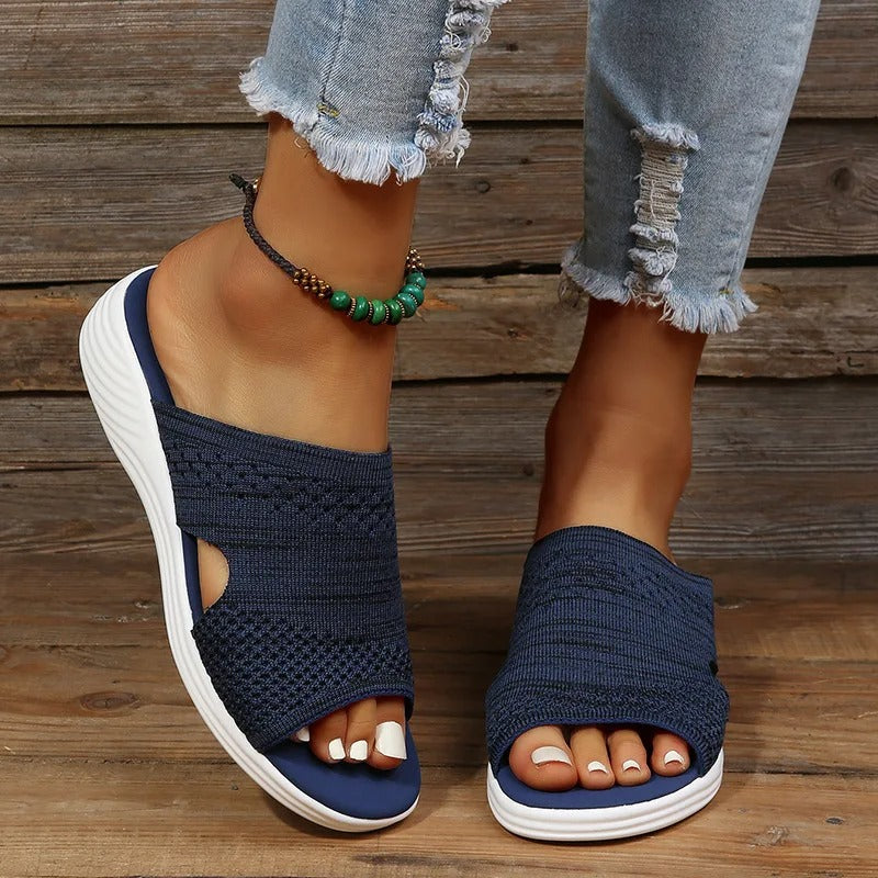Olivia – Sandales Confortables – Bleu
