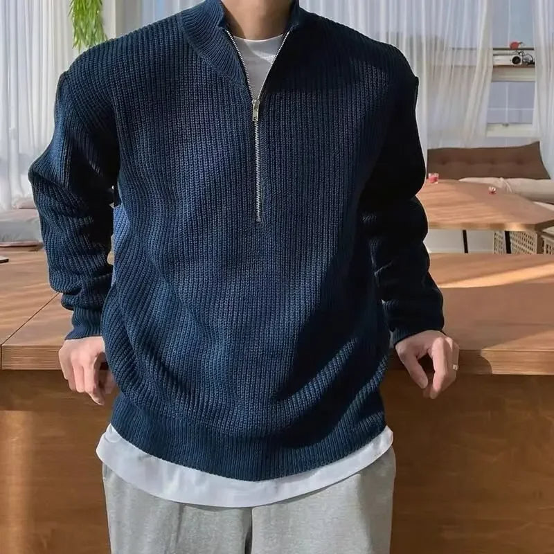 Lucas – Pull Zippé Premium pour Homme