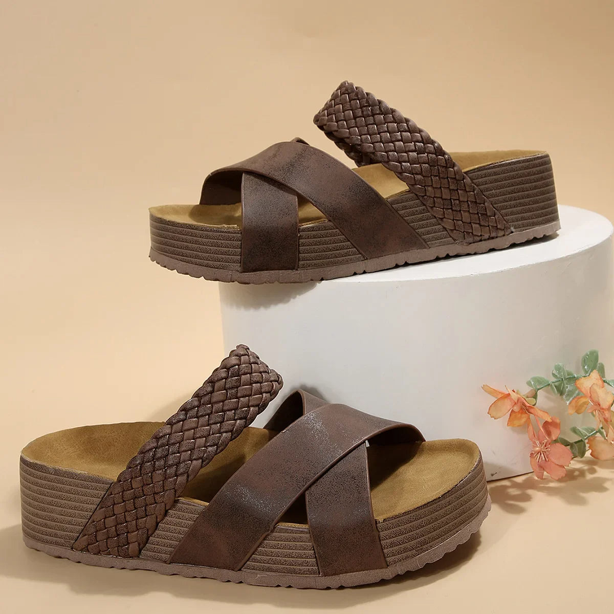 Victoria – Sandales Confortables Stylées – Marron