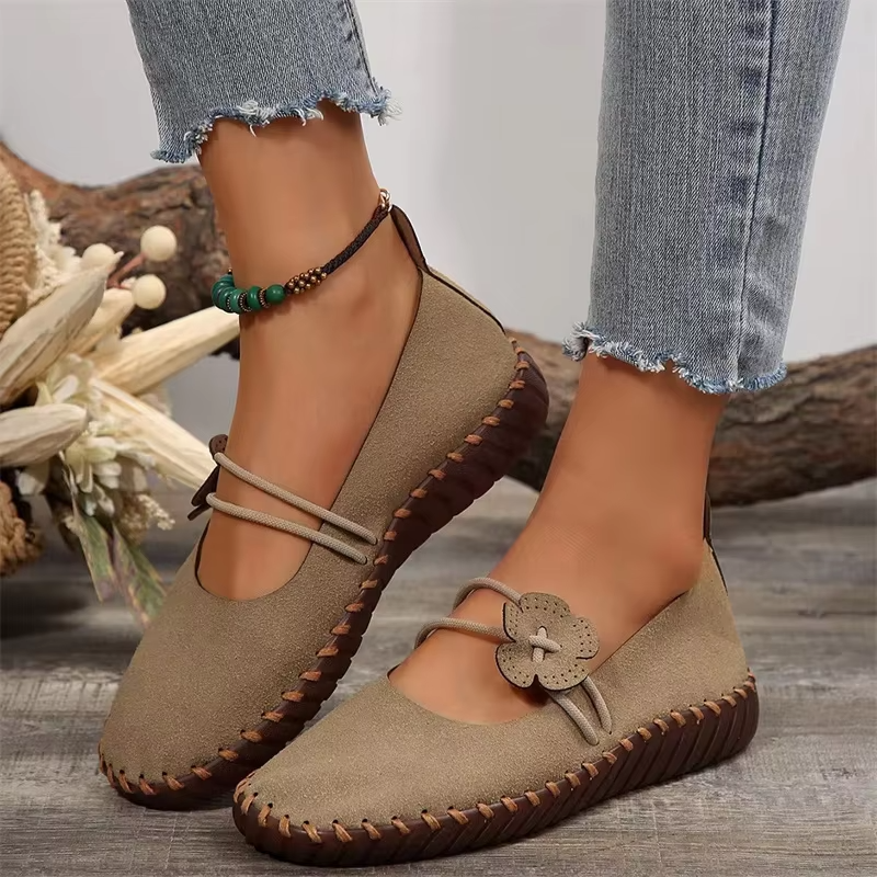 Scarlett – Chaussures Confortables Semelle Souple - Beige