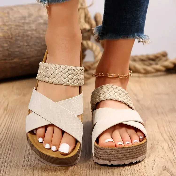Victoria – Sandales Confortables Stylées – Marron