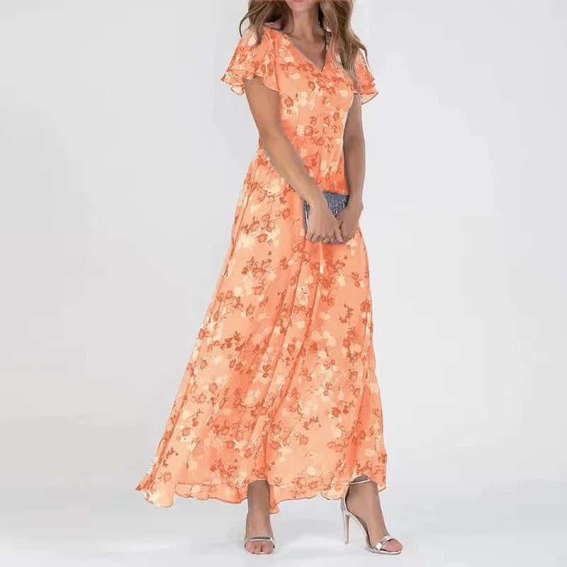 Avery – Robe Glamour Coupe Flatteuse - Bleu