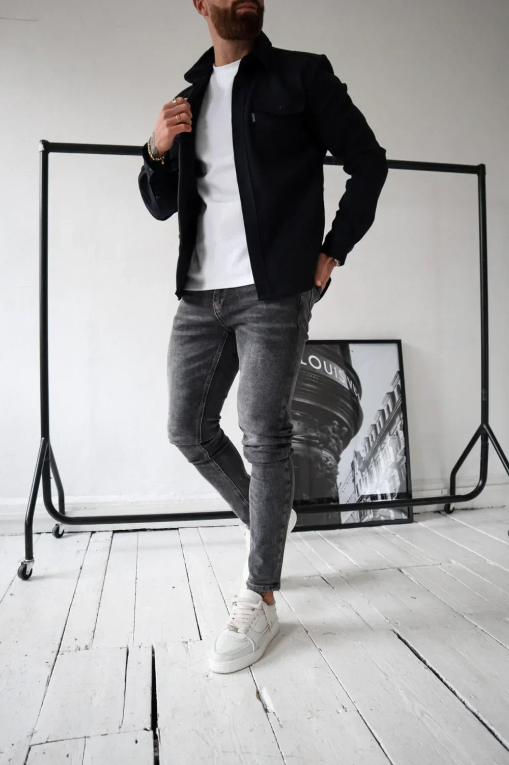 Nathan – Chemise Décontractée Haut de Gamme – Noir