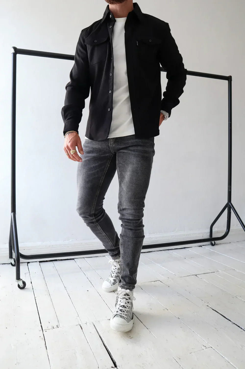 Nathan – Chemise Décontractée Haut de Gamme – Noir