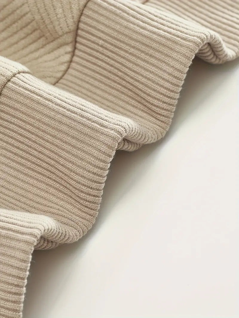 James - Pull Vintage à Motif Géométrique avec Fermeture Éclair