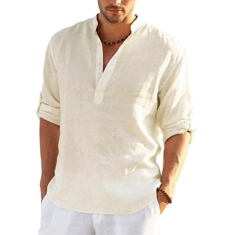 Grayson – Chemise Élégante en Coton Frais