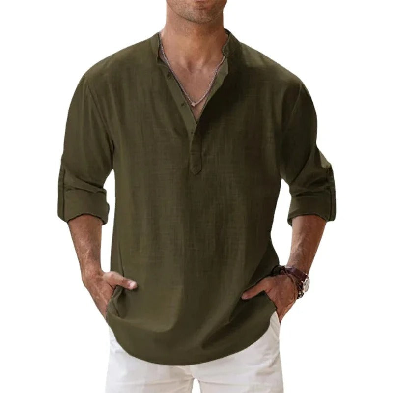 Grayson – Chemise Élégante en Coton Frais