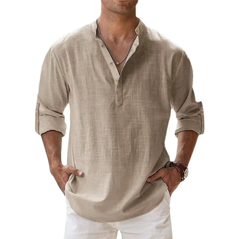 Grayson – Chemise Élégante en Coton Frais