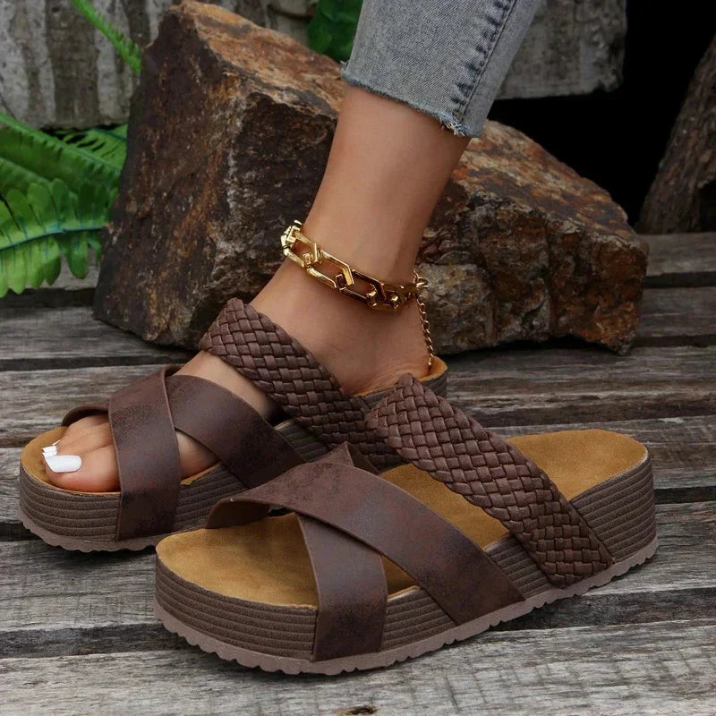 Victoria – Sandales Confortables Stylées – Marron